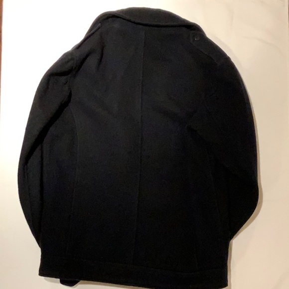 AE navy blue 90% wool aviator jacket - Picture 3 of 4